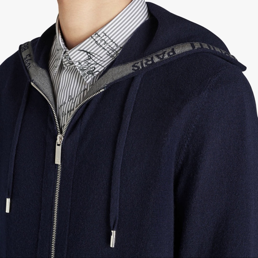 BERLUTI - 定価24,9万 ベルルッティ カシミア シルク ジップ BERLUTI - 定価24,9万 ベルルッティ カシミア シルク ジップ