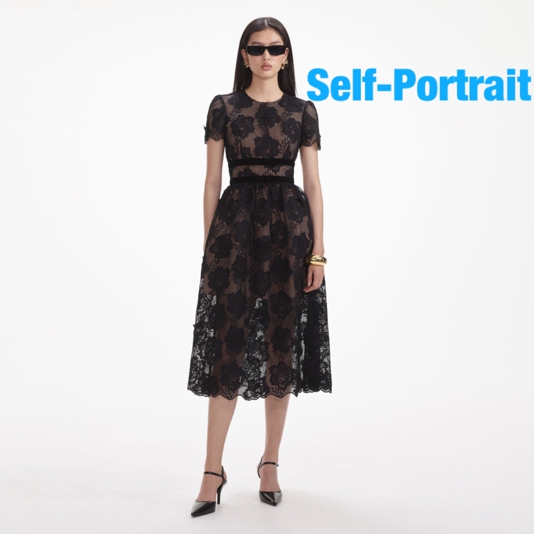 ❇️Selfportrait正規24春新作セルフポートレートブラックレース ❇️Selfportrait正規24春新作セルフポートレートブラックレース