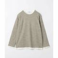 【BEIGE】【M】ドビーワッフル レイヤードTシャツ<A DAY IN THE LIFE>