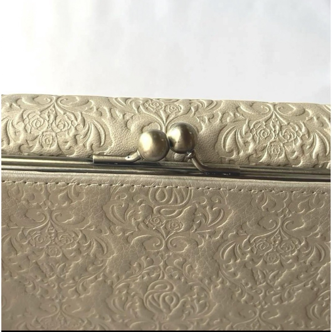 新品同様】ANNA SUI アナスイ セルパン 口金長財布 ゴールド がま口 新品同様】ANNA SUI アナスイ セルパン 口金長財布 ゴールド がま口