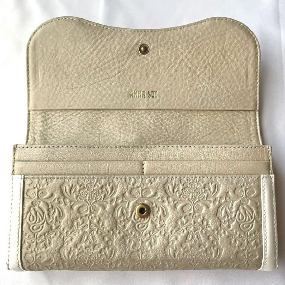 新品同様】ANNA SUI アナスイ セルパン 口金長財布 ゴールド がま口 新品同様】ANNA SUI アナスイ セルパン 口金長財布 ゴールド がま口
