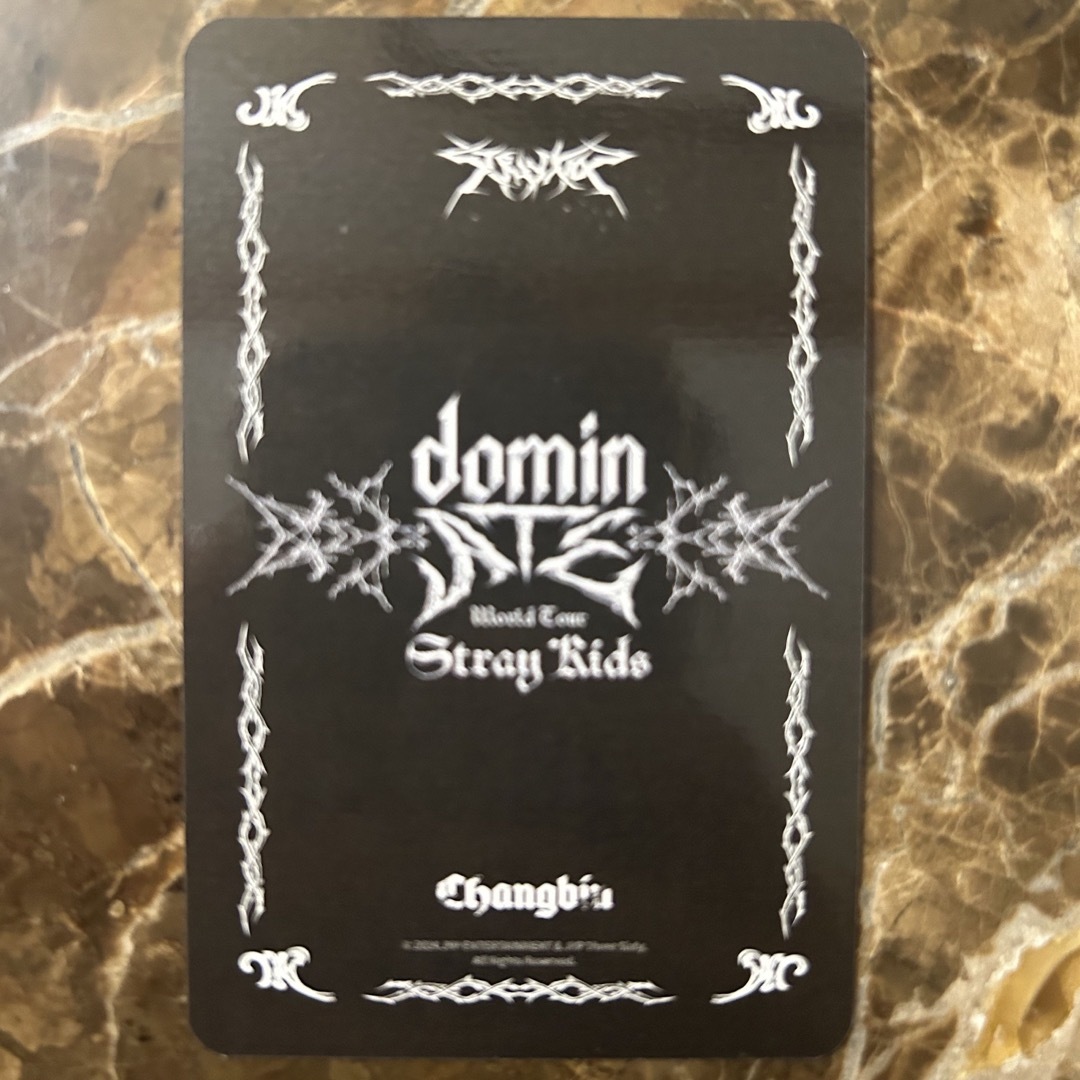 Stray Kids - スキズ dominATE チャンビン 会場限定 特典トレカ Stray Kids - スキズ dominATE チャンビン 会場限定 特典トレカ