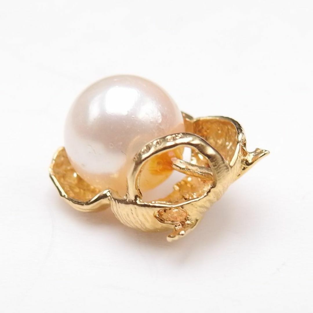 K18 フクロウパール8.5mm S0.03ct ペンダントトップ K18 フクロウパール8.5mm S0.03ct ペンダントトップ