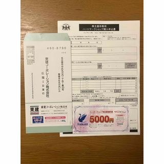 2025/8/31迄 ハートマークショップ株主優待割引券 5000円分(その他)