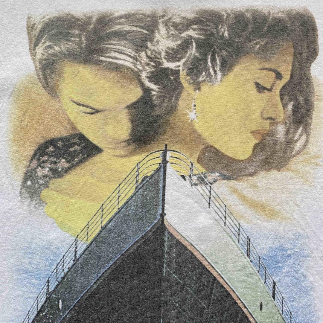 Titanic Promo Tee XL タイタニック 白 Tシャツ ムービーT Titanic Promo Tee XL タイタニック 白 Tシャツ ムービーT