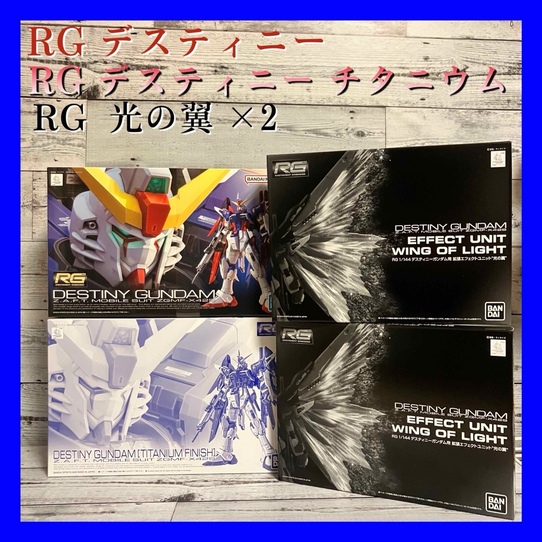 RG デスティニーガンダム チタニウムフィニッシュ 光の翼 セット RG デスティニーガンダム チタニウムフィニッシュ 光の翼 セット