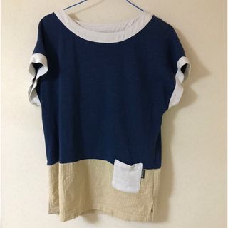 マナスタッシュ　HEMP カットソー　天然繊維　Mサイズ　麻 Tシャツ　