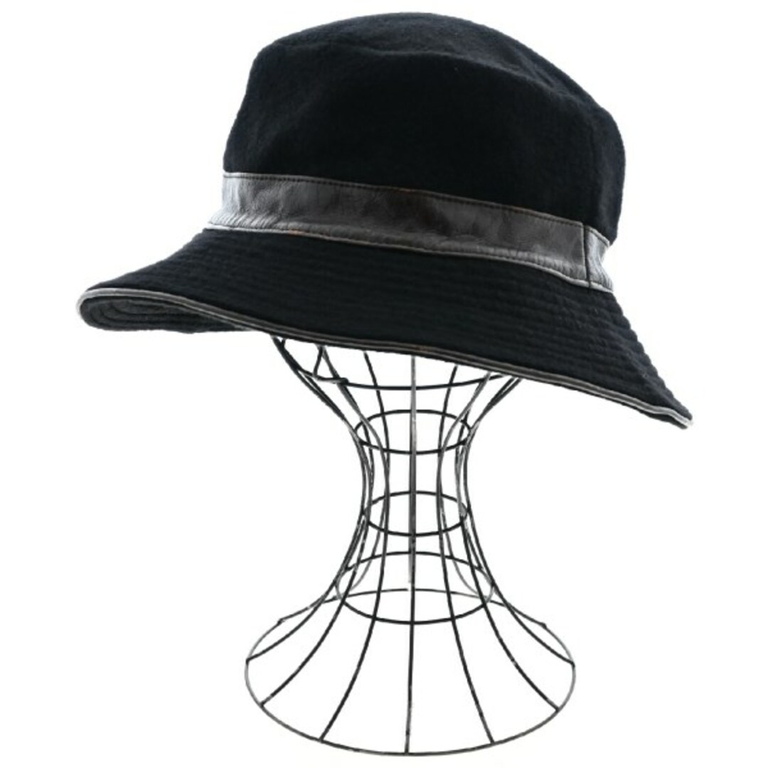 HERMES エルメス ハット 58 黒 【古着】 HERMES エルメス ハット 58 黒 【古着】