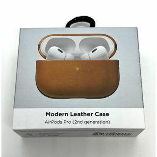 NOMAD社製 AirPods Pro 用レザーケース(English Tan)(ヘッドフォン/イヤフォン)