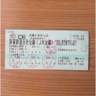 青春18きっぷ　1回(鉄道乗車券)