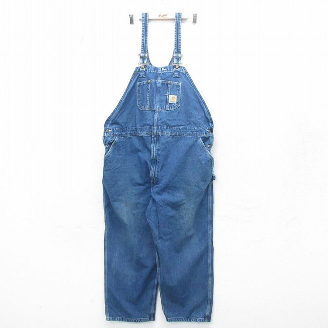 W51☆古着 カーハート Carhartt オーバーオール メンズ 大きい W51☆古着 カーハート Carhartt オーバーオール メンズ 大きい