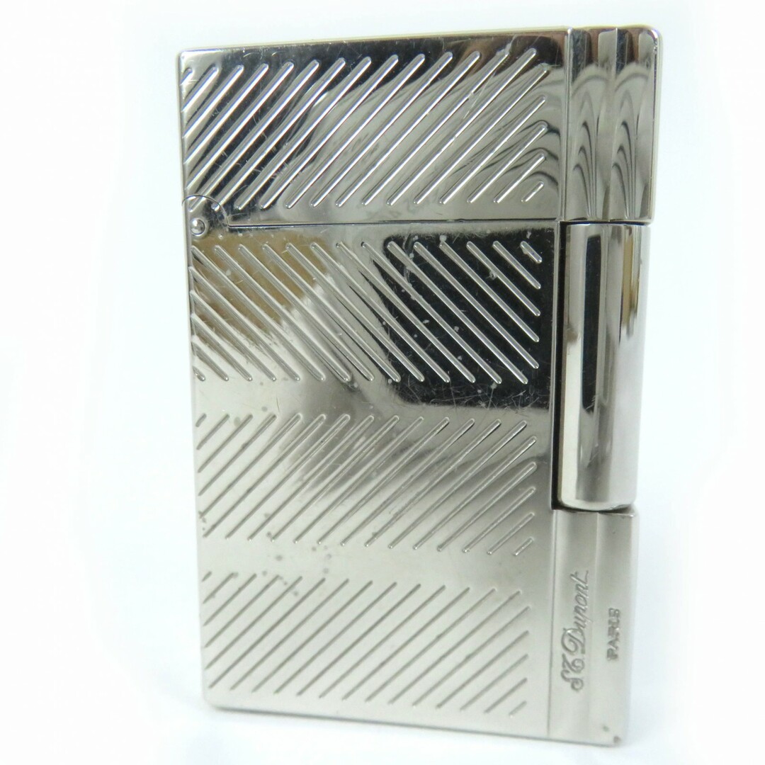DUPONT - 外装良品☆Dupont デュポン ギャッツビー ダブルバーナー スクエア ローラー式 ガス ライター シルバー フランス製 メンズ 着火不可