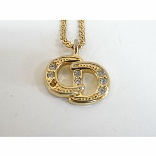 クリスチャンディオール(Christian Dior)の奈006 / Dior ネックレス CDロゴ ラインストーン ゴールドカラー(ネックレス)