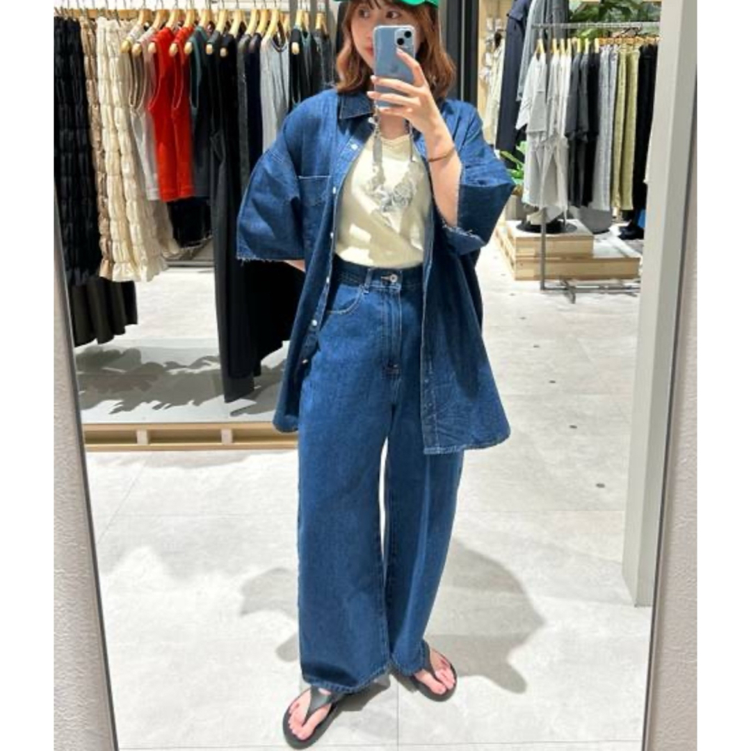 LEPSIM - LEPSIM デニムBIGチュニックシャツ 完売カラーの通販 LEPSIM - LEPSIM デニムBIGチュニックシャツ 完売カラーの通販