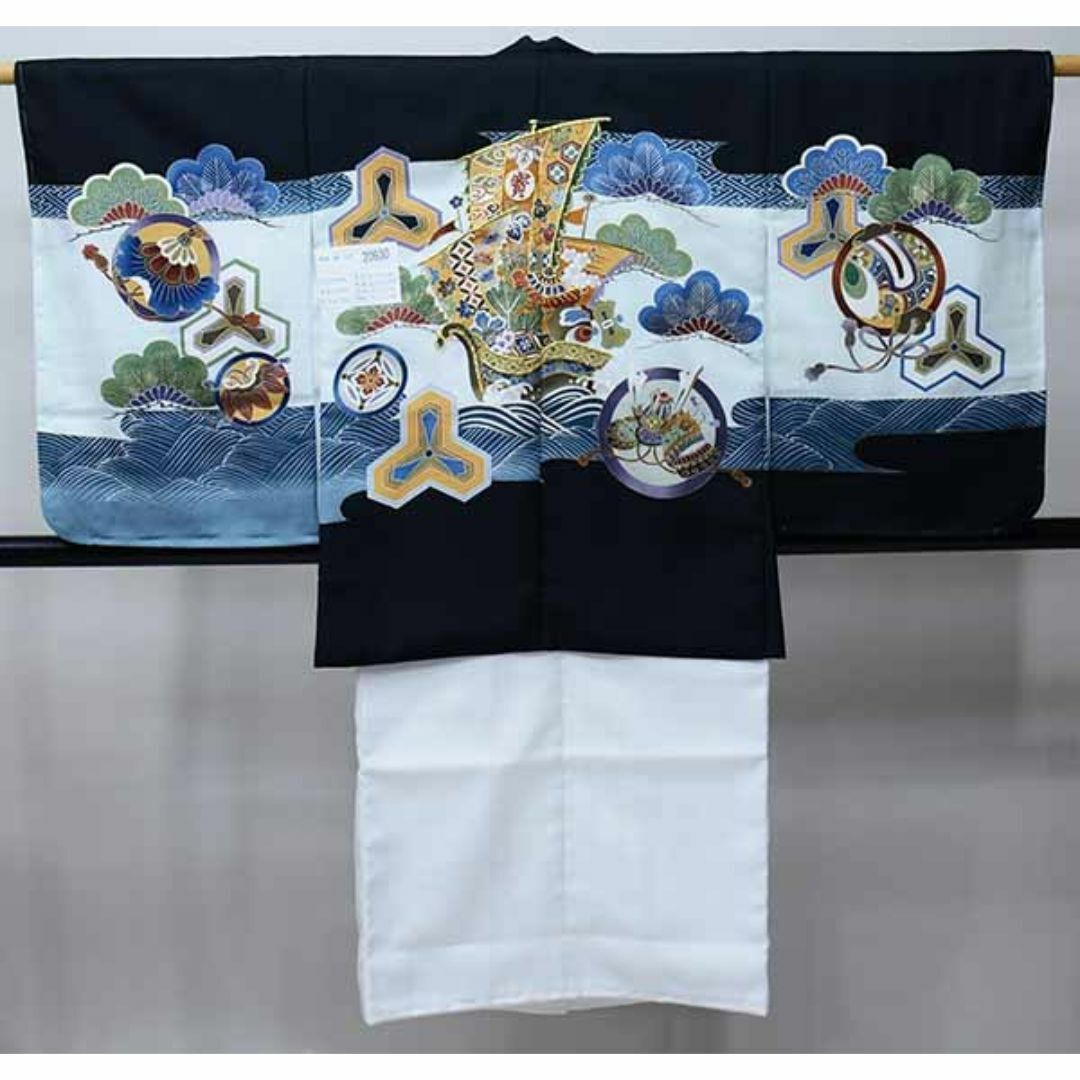 七五三 五歳 男児 羽織・着物・襦袢3点セット 豪華絢爛 金刺繍 七五三 五歳 男児 羽織・着物・襦袢3点セット 豪華絢爛 金刺繍