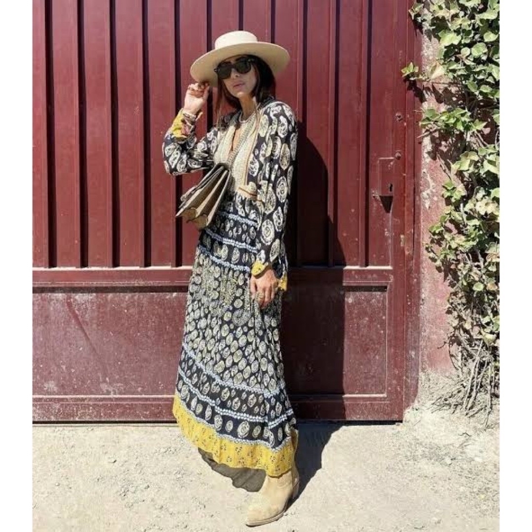 ZARA - 新品 ZARA ザラ ロングワンピース ワンピース エスニック ZARA - 新品 ZARA ザラ ロングワンピース ワンピース エスニック