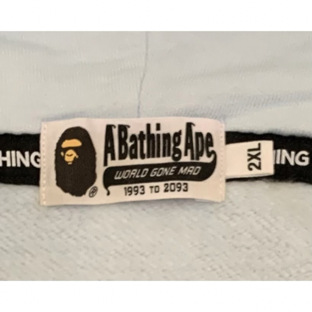 A BATHING APE - 激レア APE abc Blue ダブル シャークパーカー A BATHING APE - 激レア APE abc Blue ダブル シャークパーカー