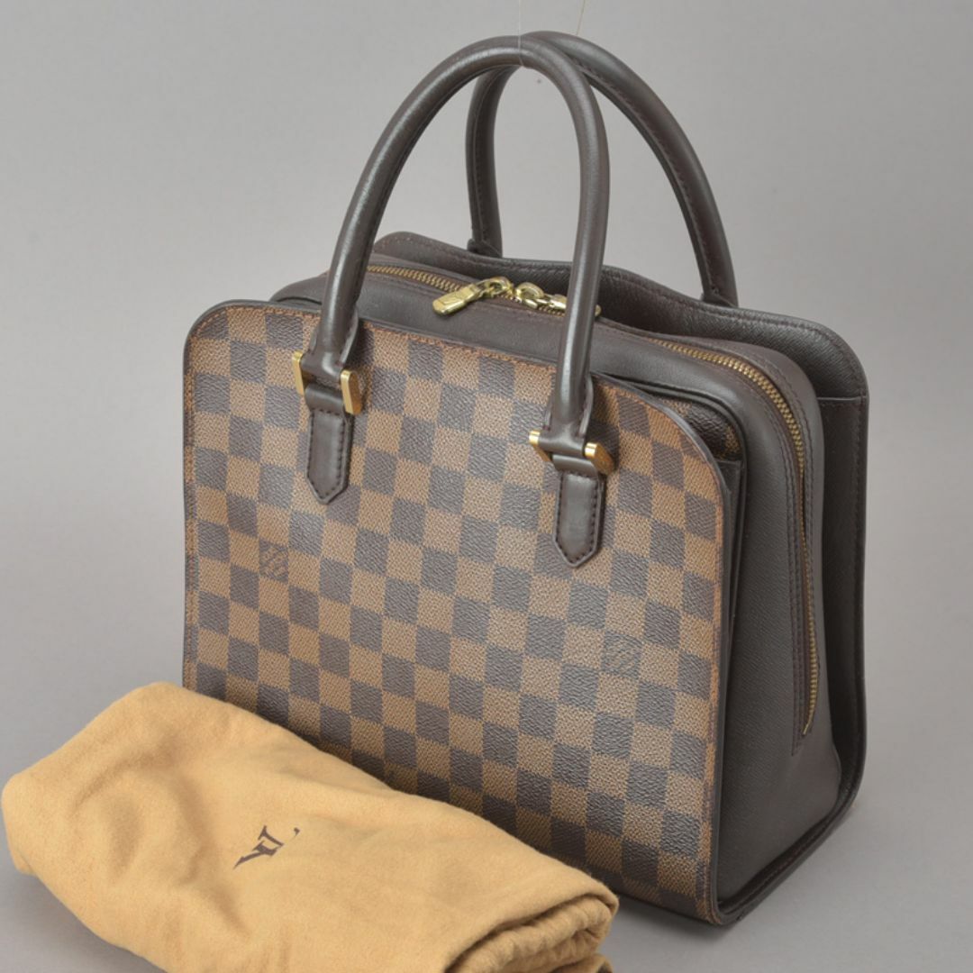 LOUIS VUITTON - ルイヴィトン◇ブレラ ハンドバッグ ダミエ レザー エヌベ ブラウン 手提げ