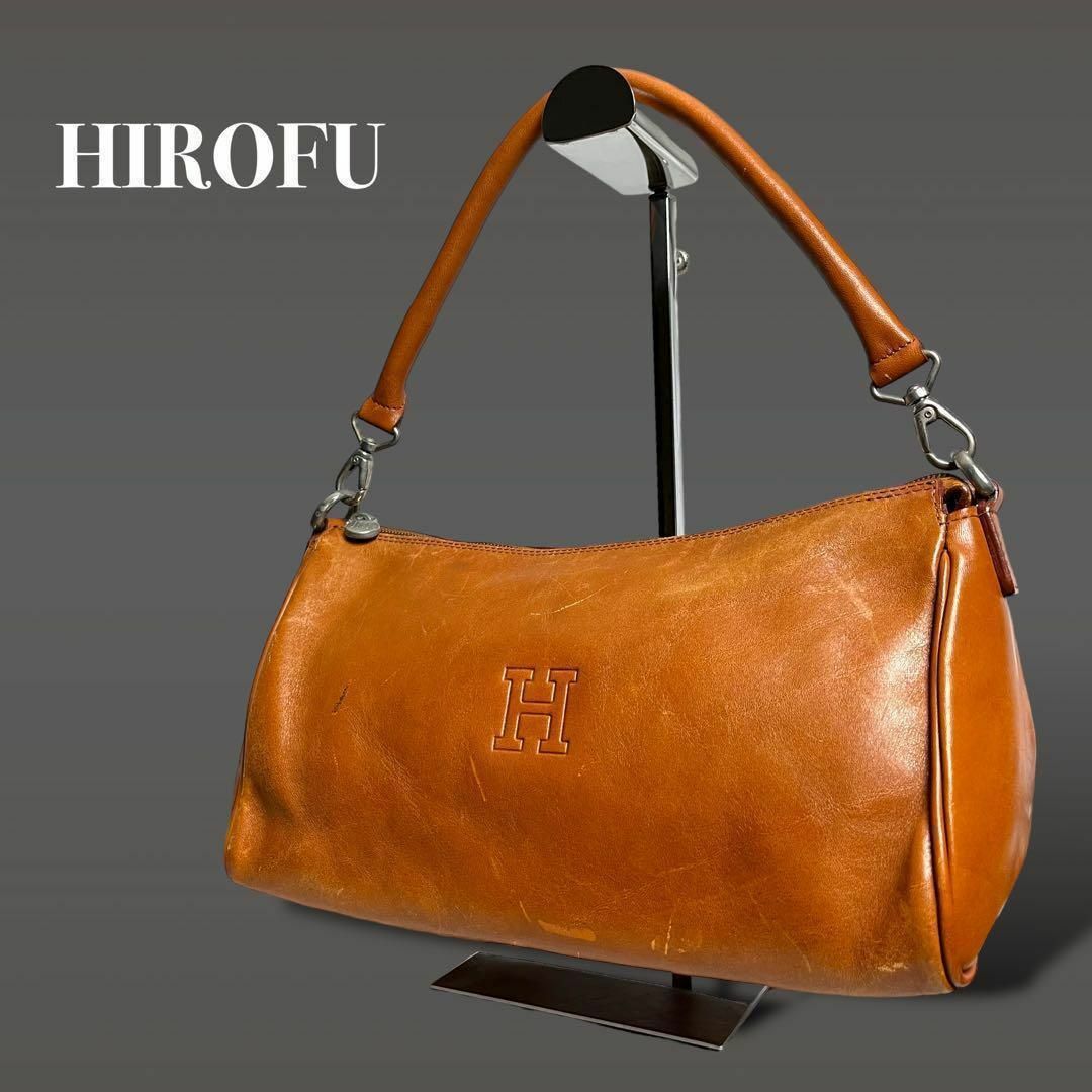 良品】HIROFU ヒロフ ショルダーバッグ ハンドバッグ レザー 0422 良品】HIROFU ヒロフ ショルダーバッグ ハンドバッグ レザー 0422