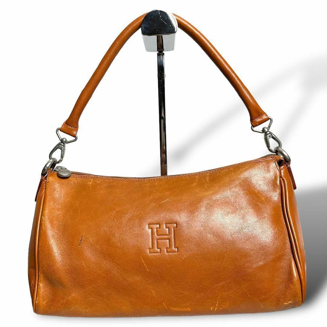 良品】HIROFU ヒロフ ショルダーバッグ ハンドバッグ レザー 0422 良品】HIROFU ヒロフ ショルダーバッグ ハンドバッグ レザー 0422