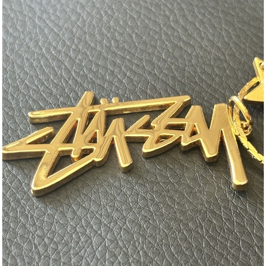 STUSSY - 希少 oldstussy stussy ネックレス ゴールド トップ2連 STUSSY - 希少 oldstussy stussy ネックレス ゴールド トップ2連