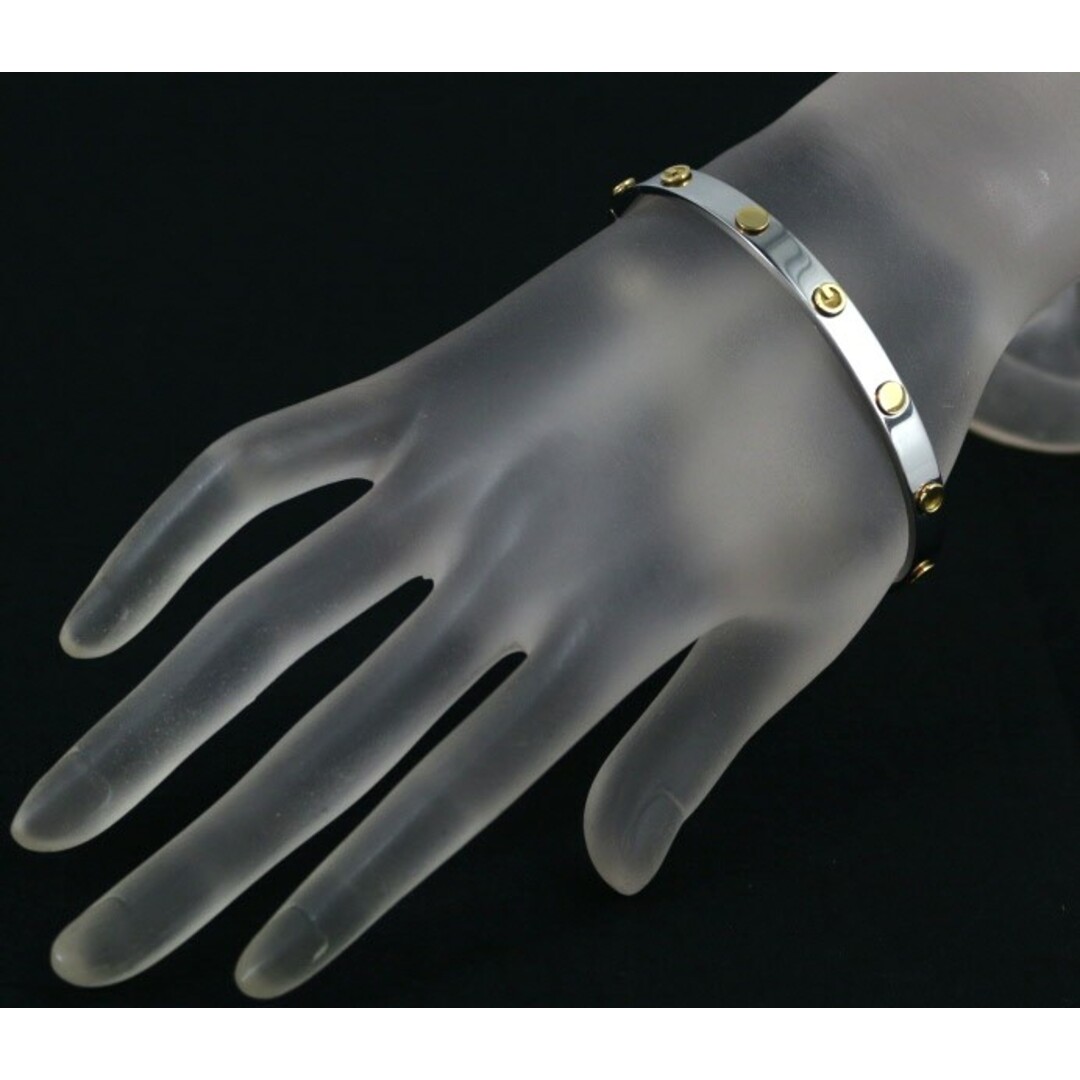 GUCCI - グッチ ブレスレット ロゴ バングル K18YG/SS の通販 by GUCCI - グッチ ブレスレット ロゴ バングル K18YG/SS の通販 by