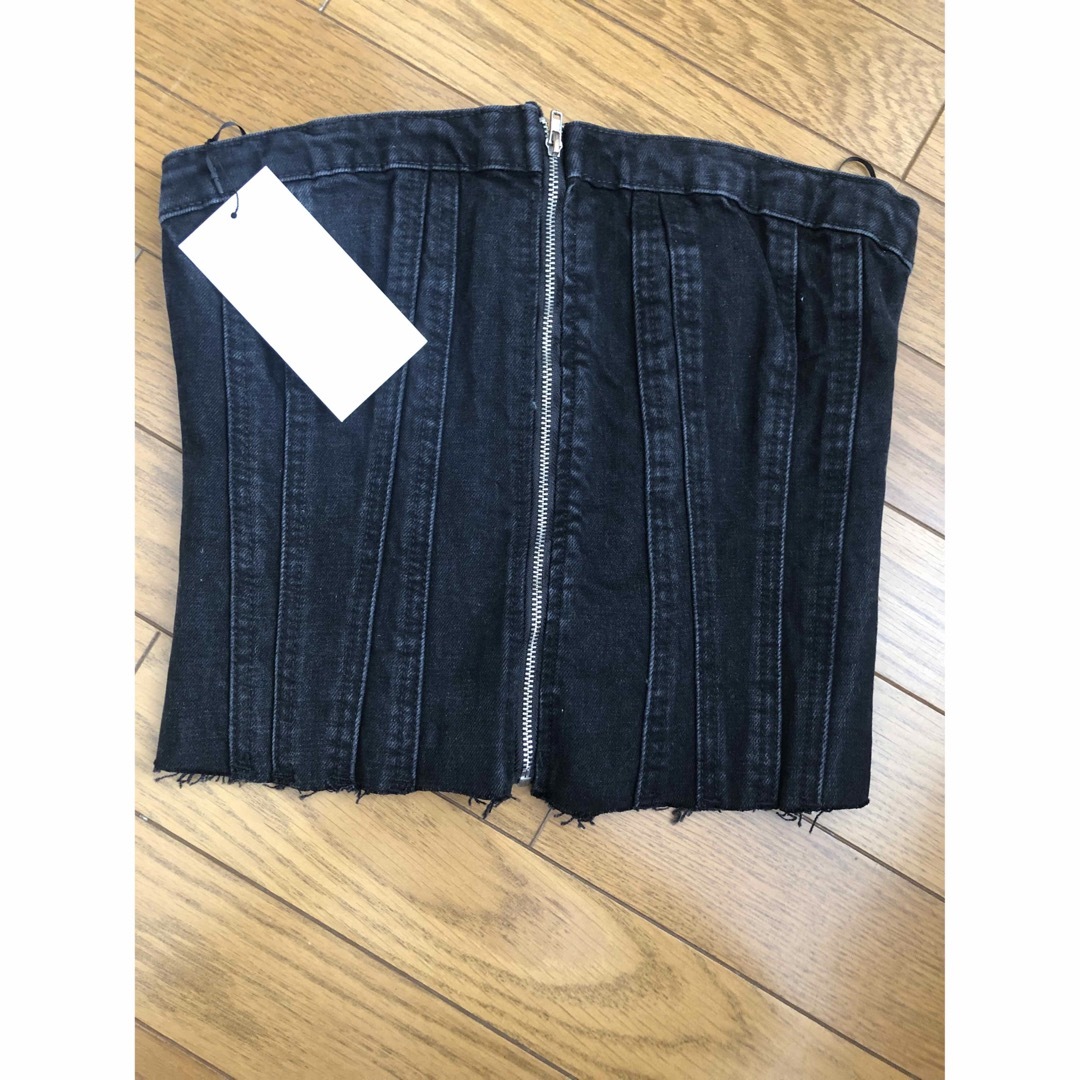 ZARA - 新品ZARA デニム TRF コルセット トップス Mの通販 by ZARA - 新品ZARA デニム TRF コルセット トップス Mの通販 by
