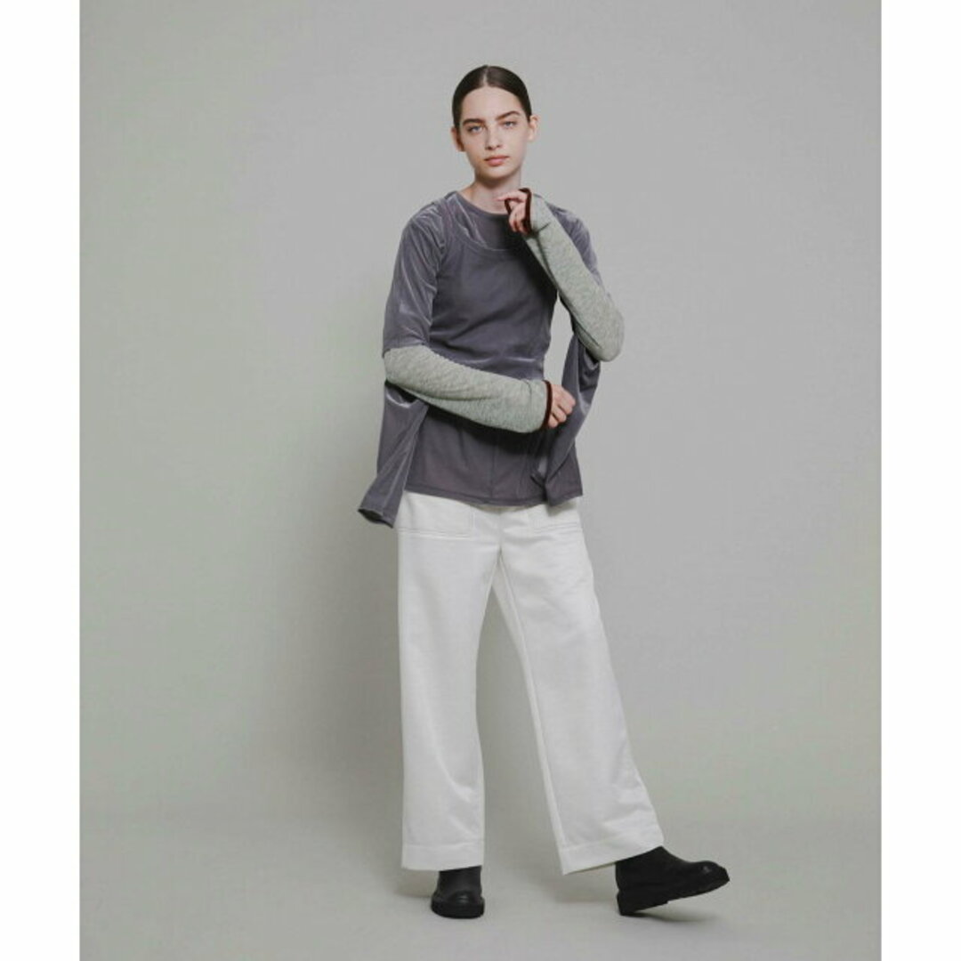 LAATO(ラート)の【クリーム】easy stitch pants レディースのパンツ(その他)の商品写真