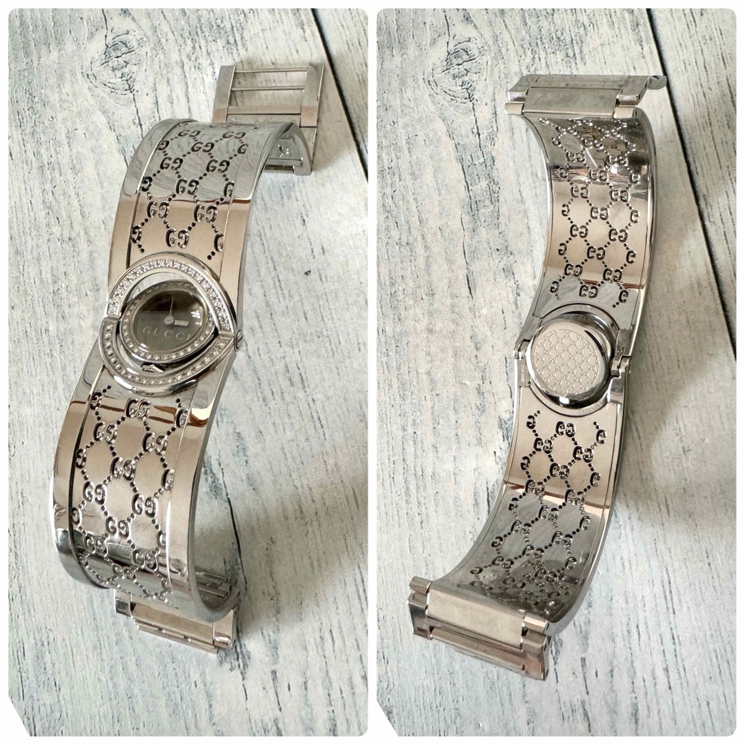 電池交換済】GUCCI グッチ 腕時計 112 トワール ダイヤベゼル 電池交換済】GUCCI グッチ 腕時計 112 トワール ダイヤベゼル