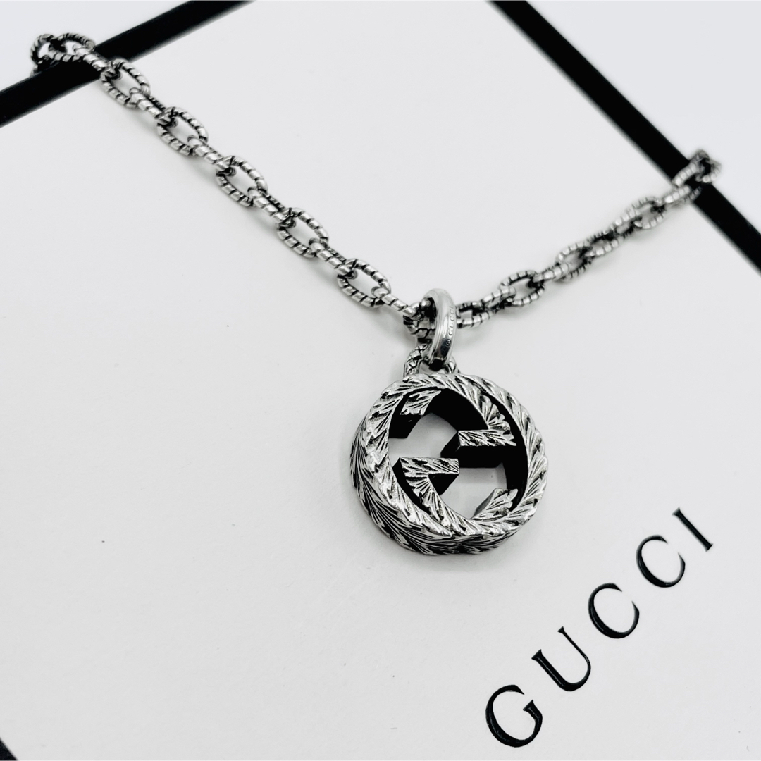 希少 GUCCI グッチ ライトニング ネックレス いぶし銀 AG925|メンズ 希少 GUCCI グッチ ライトニング ネックレス いぶし銀 AG925|メンズ