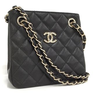CHANEL - CHANEL ミニバケットバッグ ブラック レザー AS3176の CHANEL - CHANEL ミニバケットバッグ ブラック レザー AS3176の