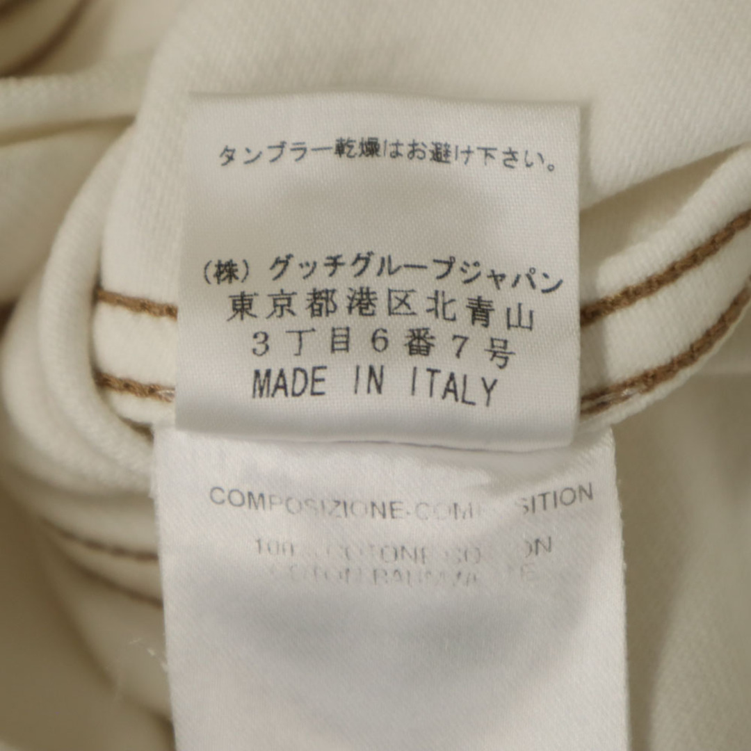 GUCCI - グッチ イタリア製 長袖 デニムジャケット 40 ホワイト GUCCI - グッチ イタリア製 長袖 デニムジャケット 40 ホワイト