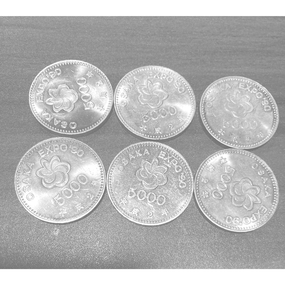 記念硬貨 大阪万博5000×6枚OSAKA EXPO´90 記念硬貨 大阪万博5000×6枚OSAKA EXPO´90