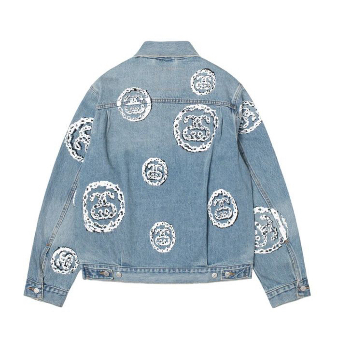 STUSSY - STUSSY TYPE 2 DENIM TEARS デニムジャケット STUSSY - STUSSY TYPE 2 DENIM TEARS デニムジャケット