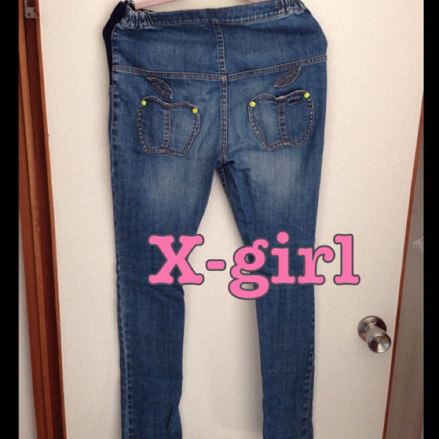 X-girl(エックスガール)のX-girl マタニティ スキニー♡ キッズ/ベビー/マタニティのマタニティ(マタニティウェア)の商品写真