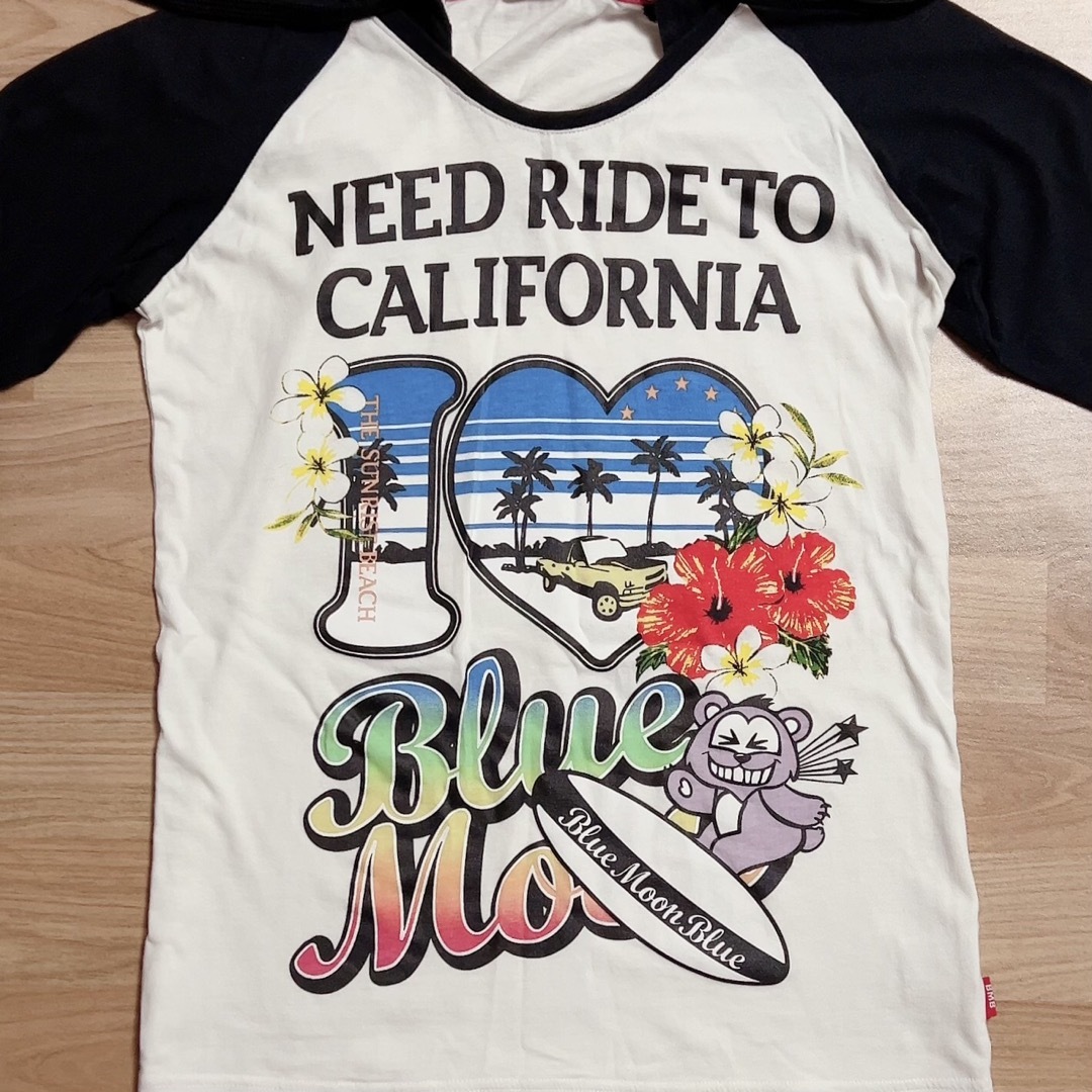BLUE MOON BLUE - ブルームーンブルー パーカー 長袖 トップスの BLUE MOON BLUE - ブルームーンブルー パーカー 長袖 トップスの