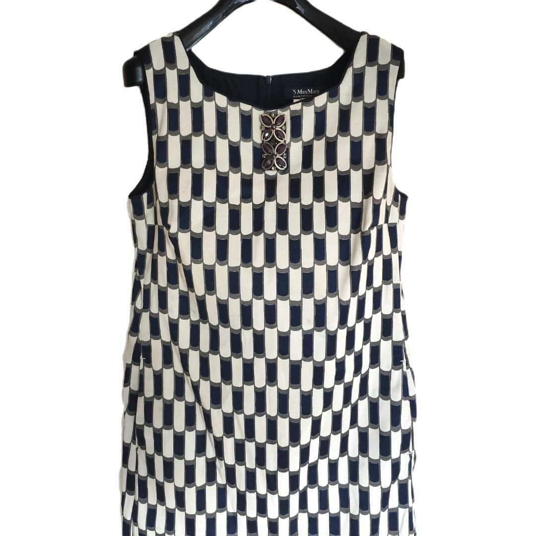 S Max Mara - S Max Mara マックスマーラ ワンピース 総柄 S Max Mara - S Max Mara マックスマーラ ワンピース 総柄