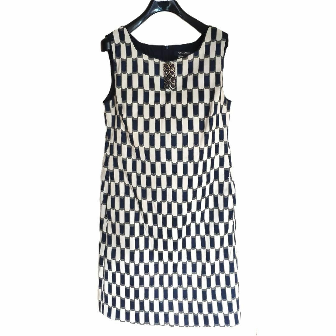 S Max Mara - S Max Mara マックスマーラ ワンピース 総柄 S Max Mara - S Max Mara マックスマーラ ワンピース 総柄