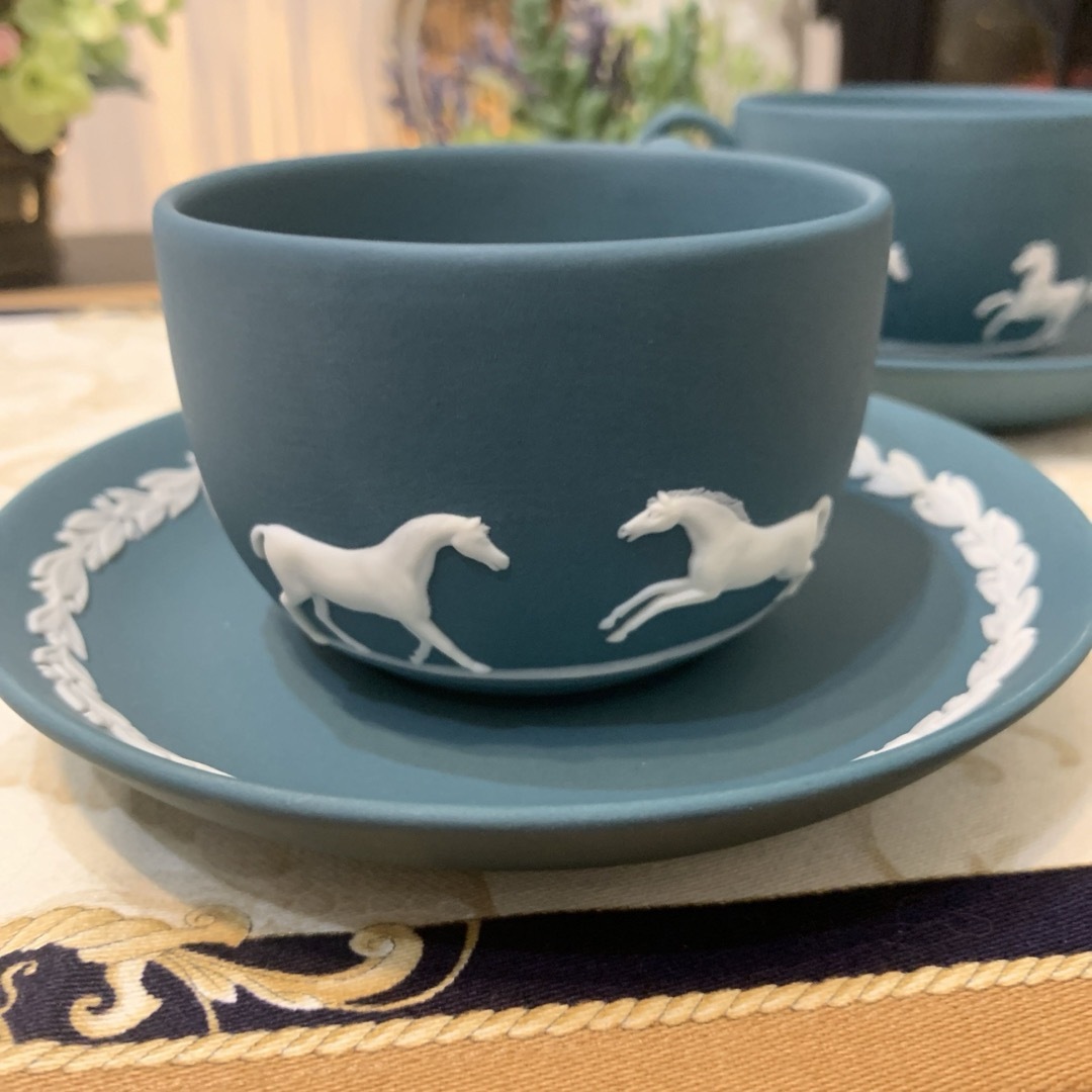 WEDGWOOD - ウェッジウッド ジャスパー ホース 馬 カップ WEDGWOOD - ウェッジウッド ジャスパー ホース 馬 カップ