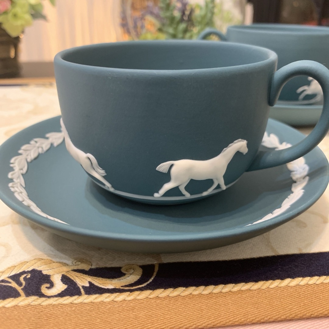 WEDGWOOD - ウェッジウッド ジャスパー ホース 馬 カップ WEDGWOOD - ウェッジウッド ジャスパー ホース 馬 カップ