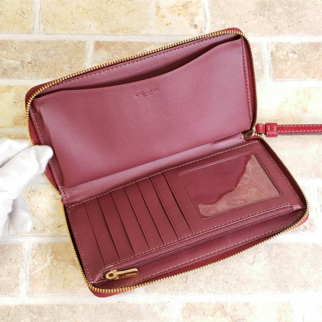 COACH - 美品 コーチ COACH ☆ デンプシー シグネチャー 長財布 COACH - 美品 コーチ COACH ☆ デンプシー シグネチャー 長財布