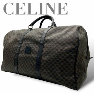 CELINE セリーヌ 大容量 ボストンバッグ 黒マカダム トラベル CELINE セリーヌ 大容量 ボストンバッグ 黒マカダム トラベル