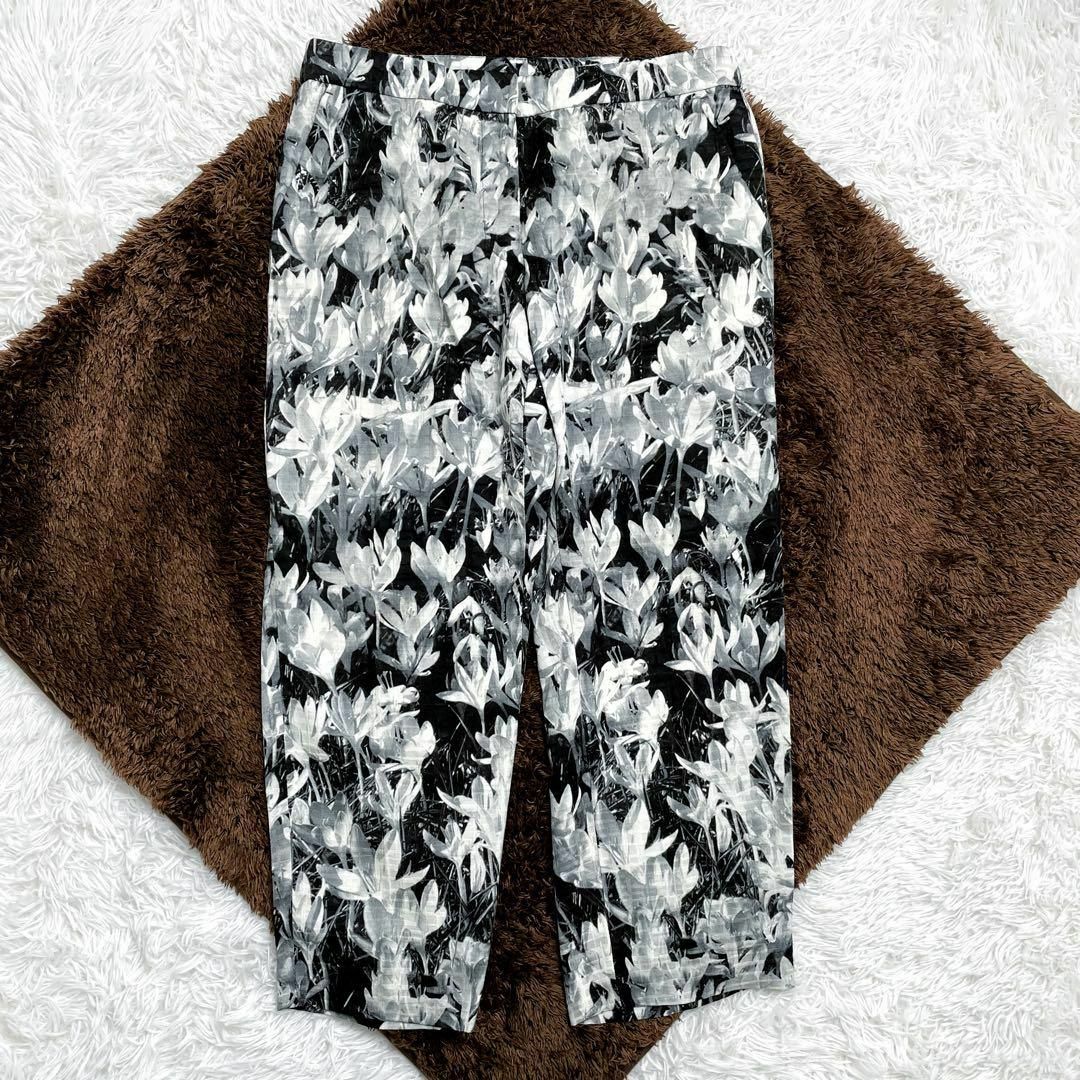 美品】DRIES VAN NOTEN ドリス 花柄 総柄 パンツ 36 上品 美品】DRIES VAN NOTEN ドリス 花柄 総柄 パンツ 36 上品
