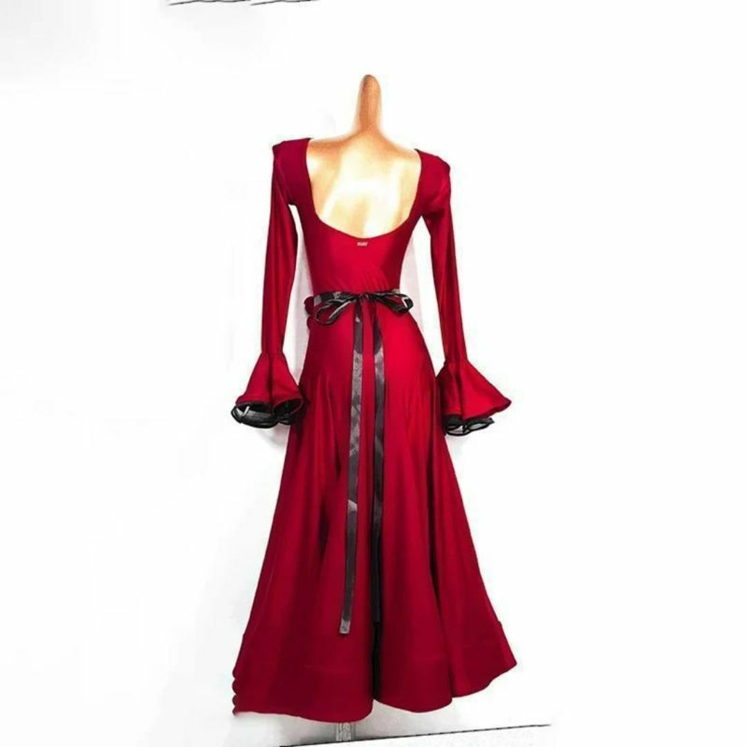 社交ダンス衣装】レッド DANSCOUTURE LONDON ワンピース ドレス 社交ダンス衣装】レッド DANSCOUTURE LONDON ワンピース ドレス
