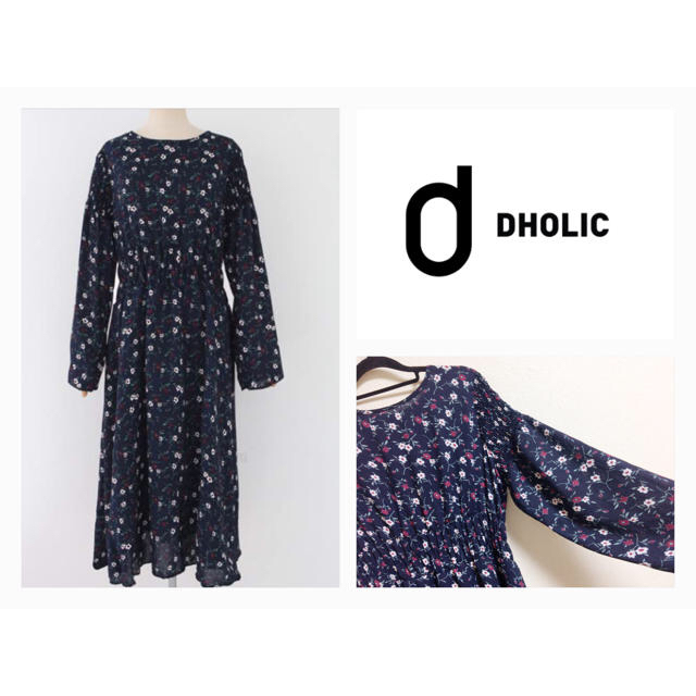 dholic(ディーホリック)のd holic / 裏地つき花柄OP / 完売商品 レディースのワンピース(ロングワンピース/マキシワンピース)の商品写真