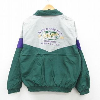 L☆古着 長袖 ナイロン ジャケット メンズ 90年代 90s WORLD L☆古着 長袖 ナイロン ジャケット メンズ 90年代 90s WORLD