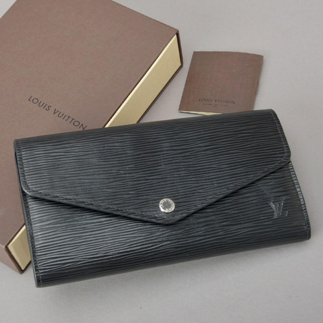 LOUIS VUITTON - 未使に近い◇ルイヴィトン ポルトフォイユ・サラ 長財布 エピ レザー ブラック