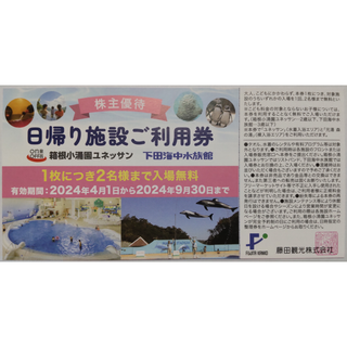 【宜しくお願いします！様専用】藤田観光 株主優待 日帰り施設ご利用券 1枚(水族館)
