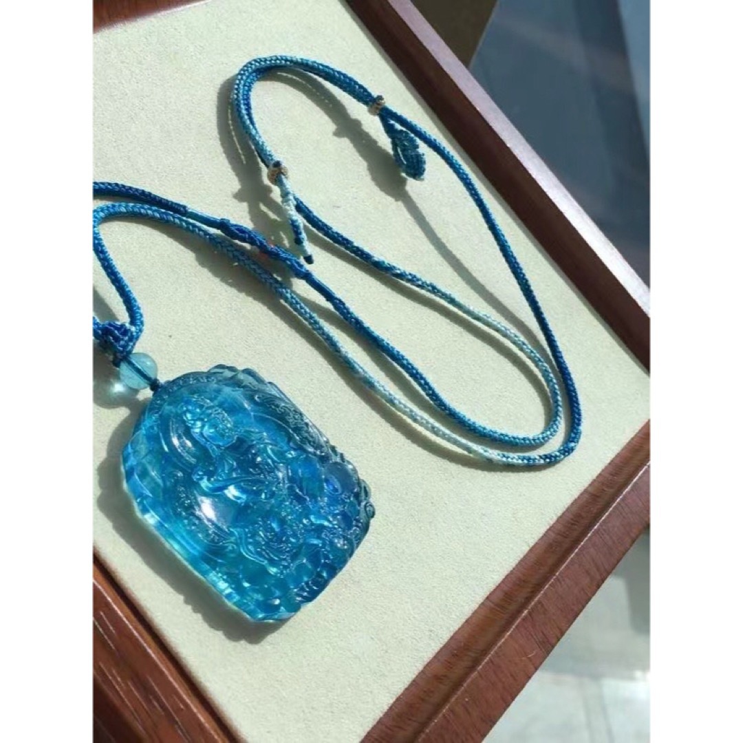 ⭐︎【高級】天然 アクアマリン ネックレス 34.7g ⭐︎【高級】天然 アクアマリン ネックレス 34.7g