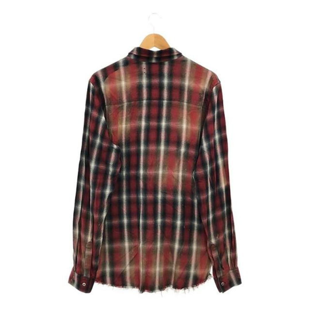 AMIRI - AMIRI / アミリ | ダメージ加工 チェック シャツ | L AMIRI - AMIRI / アミリ | ダメージ加工 チェック シャツ | L
